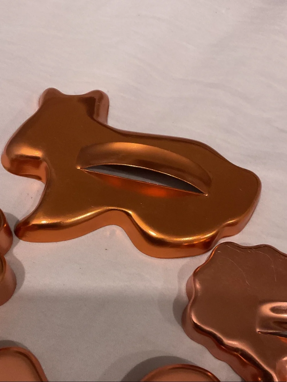 Copper-Tone Decorative Animal & Shape Molds (Set of 6)